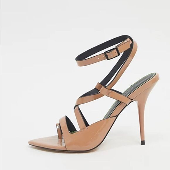 ASOS pointy toe Nash sandal. Stiletto heels Ankle Straps - Picture 1 of 16